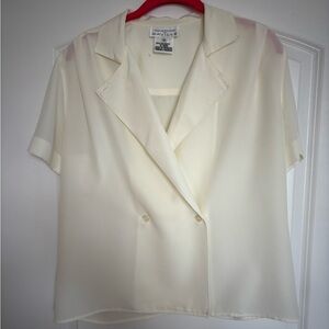 VTG Rena Rowan Cream Blouse